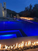 Incorporating Fire Features in Design - 50ft and 15ft linear fire pits by Eric Tolbert