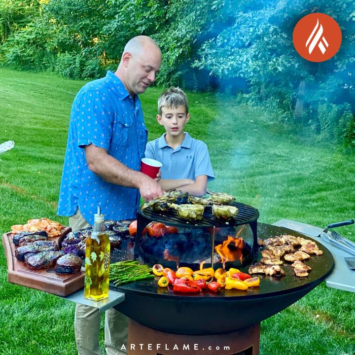 Arteflame Grill Side Warming Table - Phoenix Fire Art Store