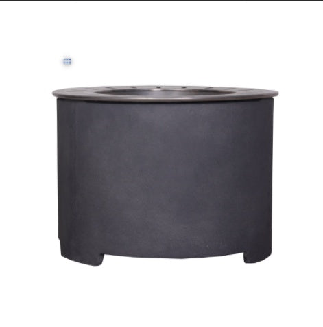 20.5 X 15 Dark Gray Concrete Texture Smokeless Fire Pit - Phoenix Fire Art Store