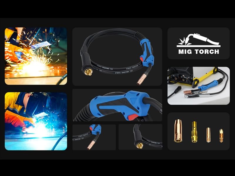 SSIMDER Aluminum MIG Welder Pulse MIG/MAG/HF TIG/Stick/Pilot ARC Plasma Cutter 200A Welding Machine SD4050Pro 10 in 1 Welder Cut