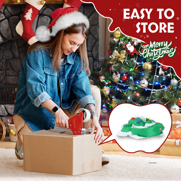 6.9ft Christmas Tree With 4 LED Light Bundles And Pocket Inflatable Decoration
