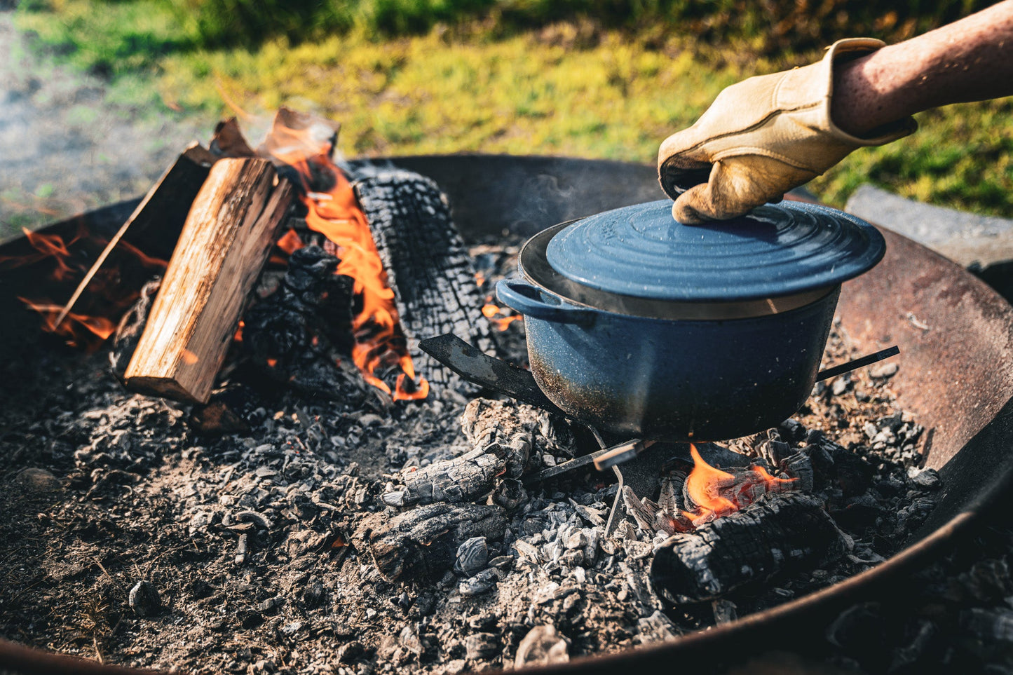 Pan Stand & Grill Grate - Phoenix Fire Art Store