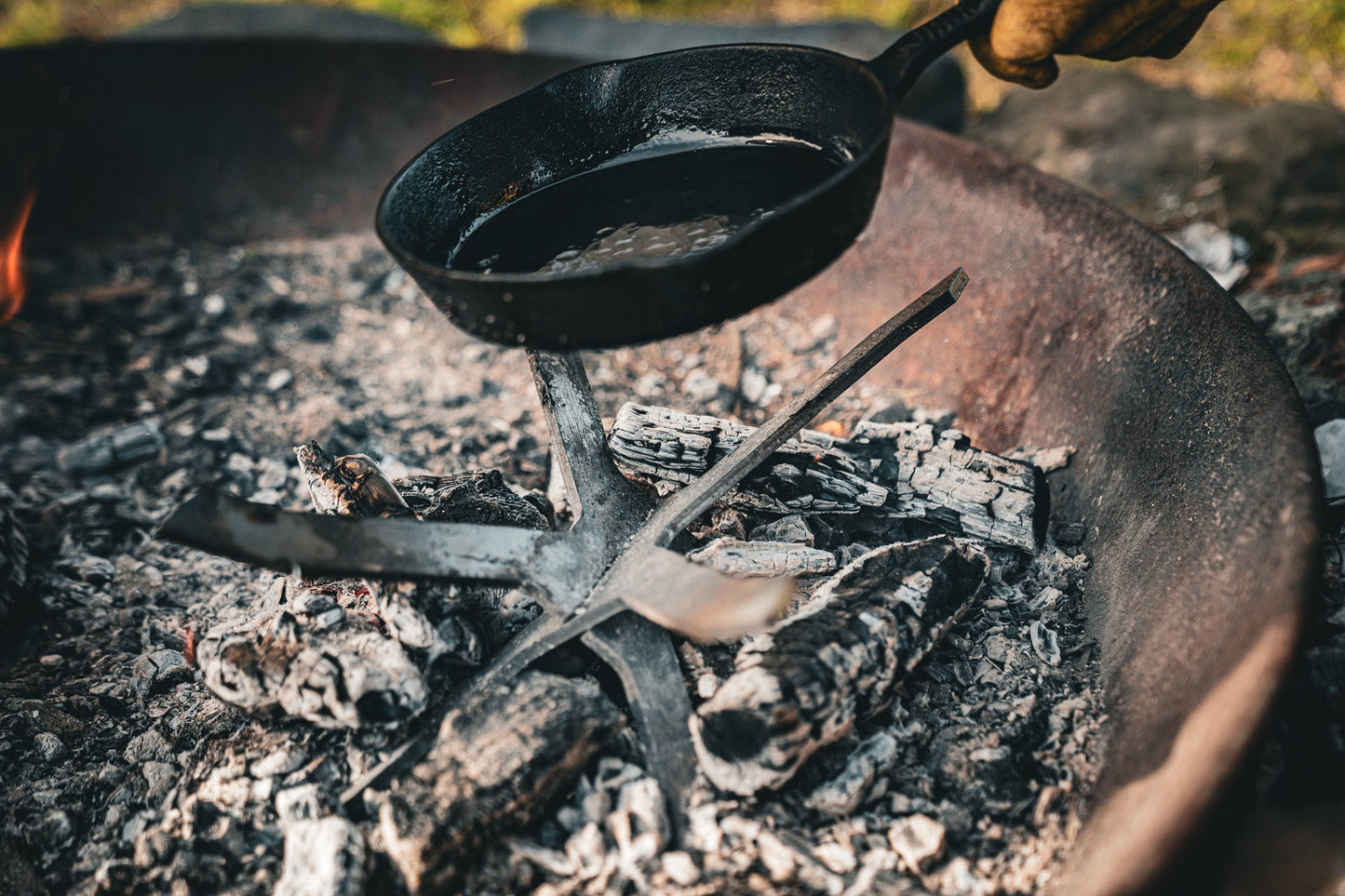 Pan Stand & Grill Grate - Phoenix Fire Art Store