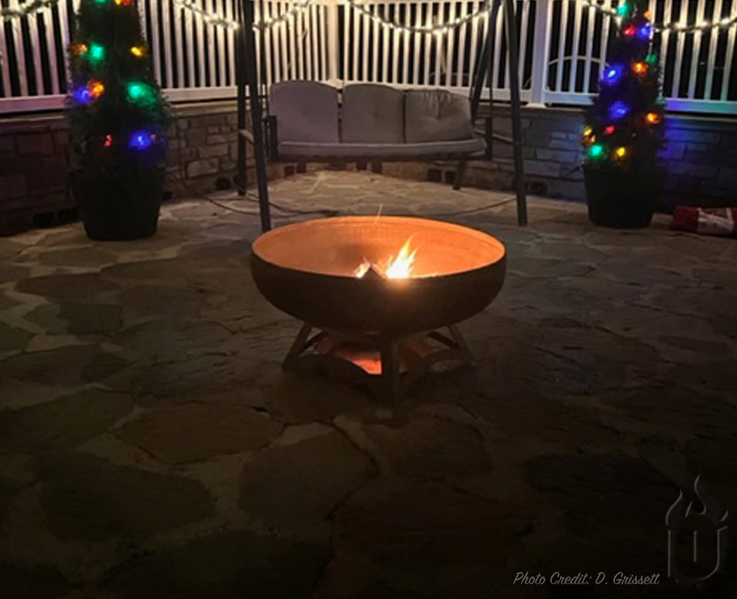 Liberty Fire Pit with Hollow Base (Made in USA) - Phoenix Fire Art Store