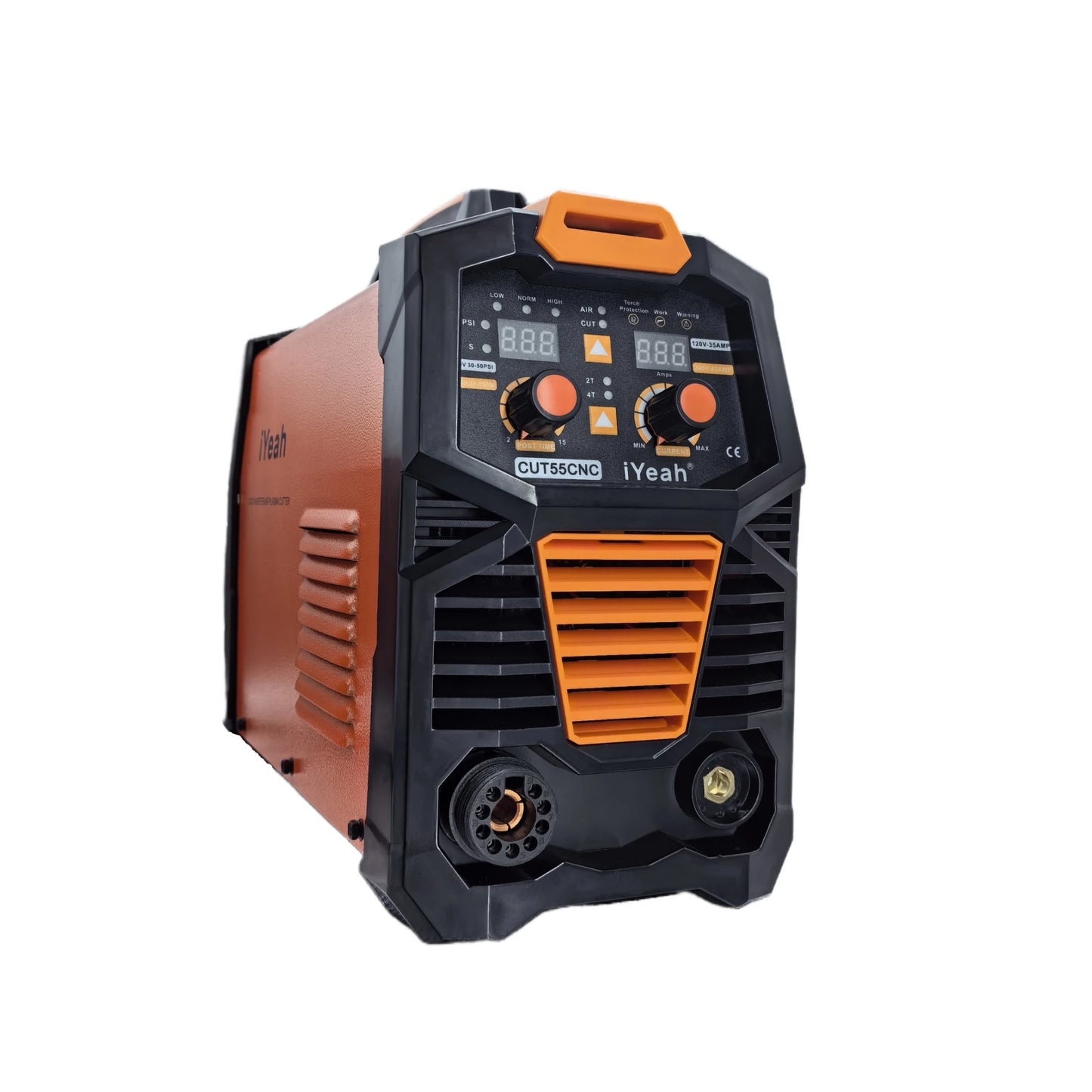 CNC Non-HF Pilot Arc CUT55 CNC iYeah Plasma Cutter 110V/220V 55A Machine With PT60/PTM60 Straight Torch Easy Cutting 25mm