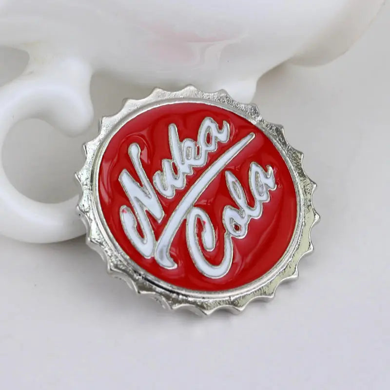 Fallout Nuka Cola Bottle Opener Pin - Authentic Vault-Tec Enamel Badge