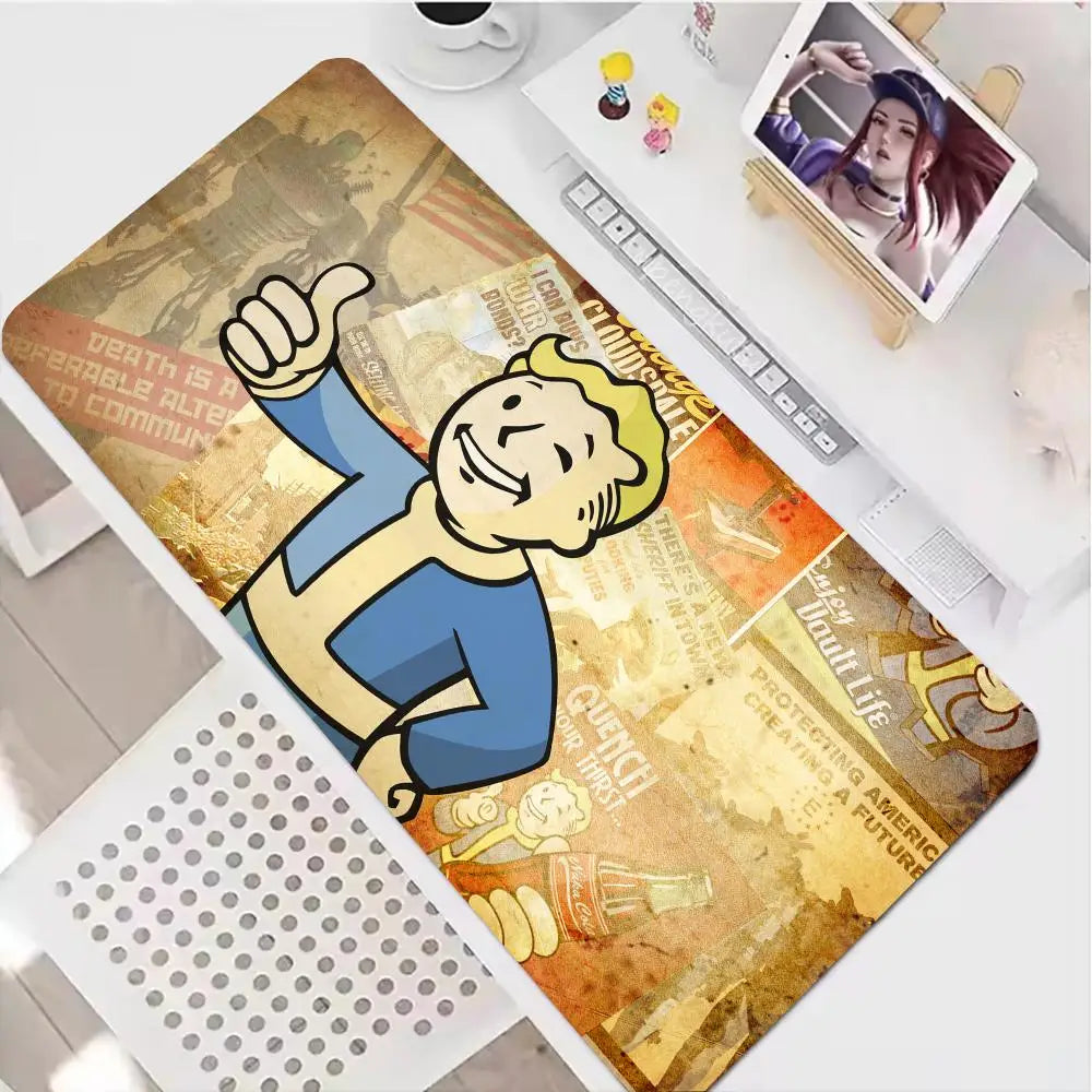 Fallout Gaming Mouse Pad - XXL Large Desk Mat 900x400mm - Vault-Tec Approved