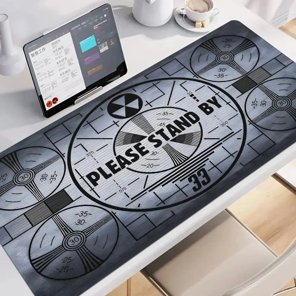 Fallout "Please Wait" Gaming Mouse Pad - Large Extended Non-Slip Desk Mat for PC Gaming