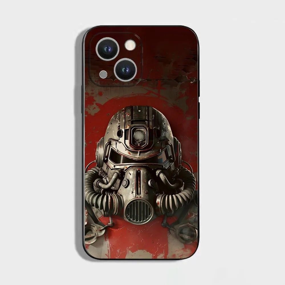 Fallout S-Series 4 Phone Case - Vault-Tec Approved Soft Silicone Cover for iPhone 16, 15, 14, 13, 12, 11 Pro Max