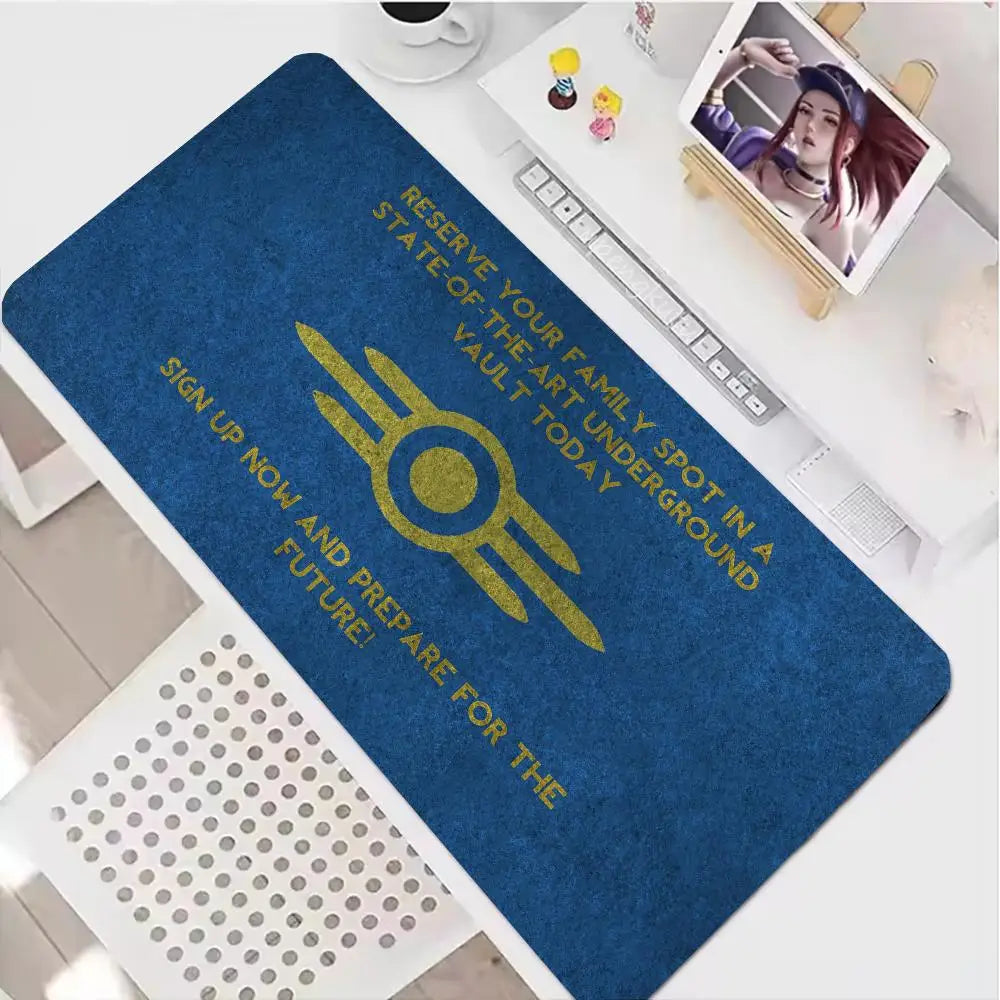 Fallout Gaming Mouse Pad - XXL Large Desk Mat 900x400mm - Vault-Tec Approved