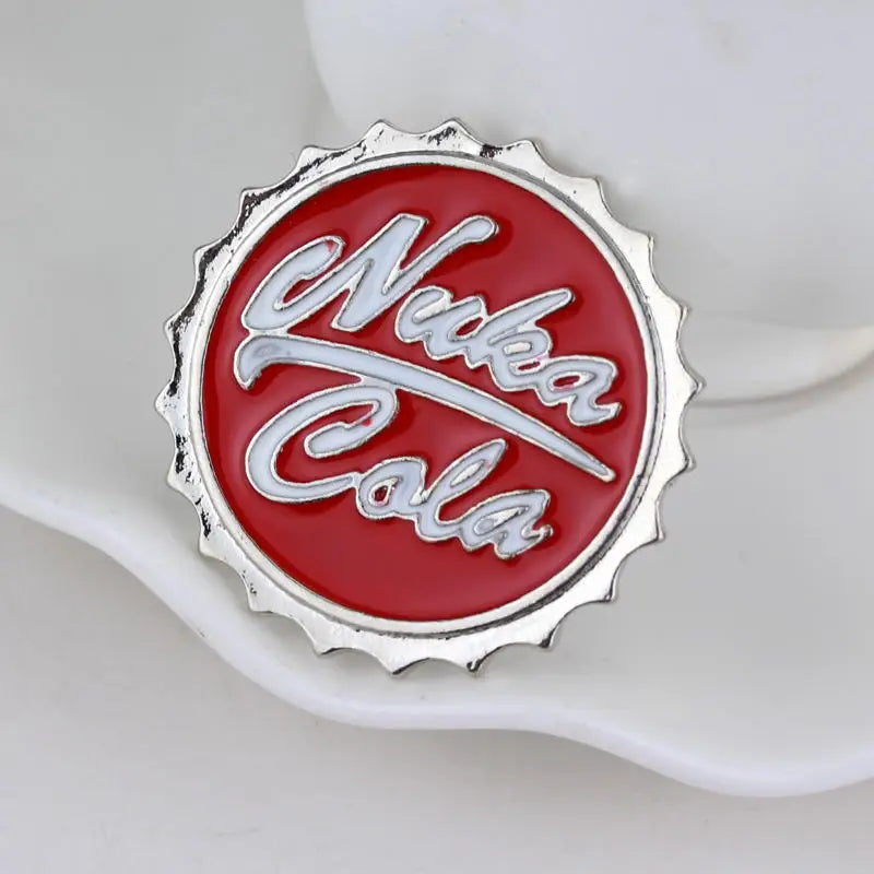 Fallout Nuka Cola Bottle Opener Pin - Authentic Vault-Tec Enamel Badge