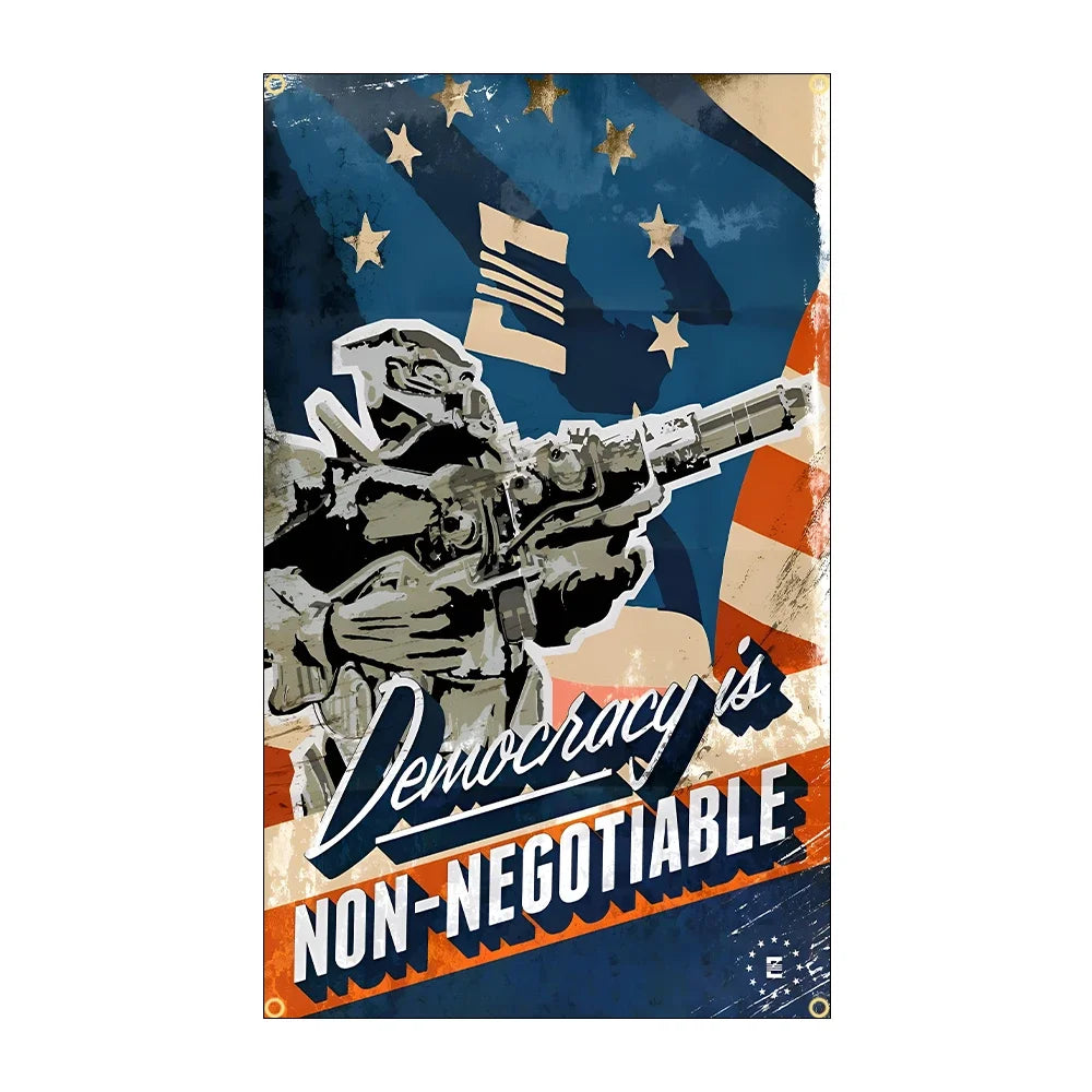 Fallout Flag Banner 3x5ft - Vault-Tec Poster Design for Gaming Room Decor