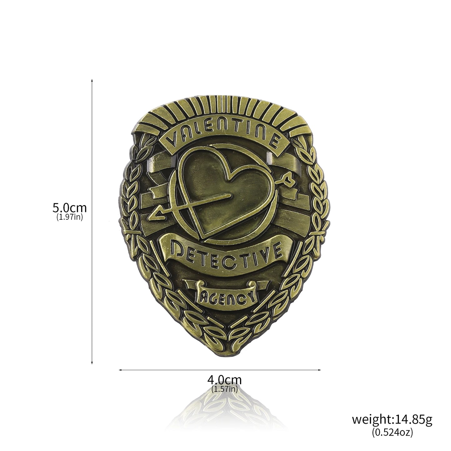 Nick Valentine Detective Agency Brooch - Fallout Cosplay Pin Badge