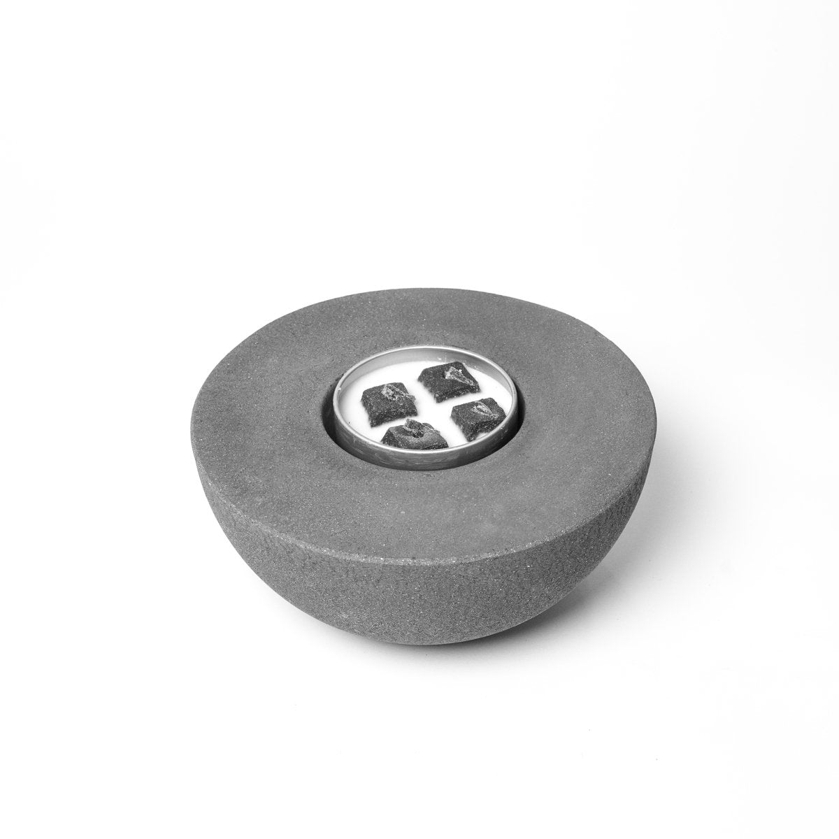 Concrete Semi-Round Fire Pit - Phoenix Fire Art Store