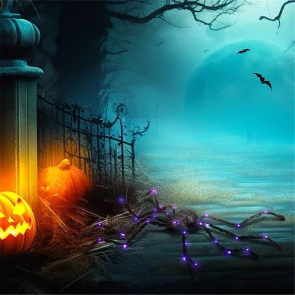 Big Light-Up Spider Halloween Decoration