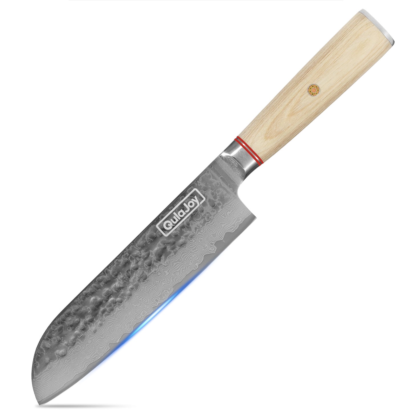 Qulajoy Nakiri Knife 6.9 Inch, Professional 67-Layers Damascus Japanese Chef Knife, with Ergonomic Wood Handle - Phoenix Fire Art Store