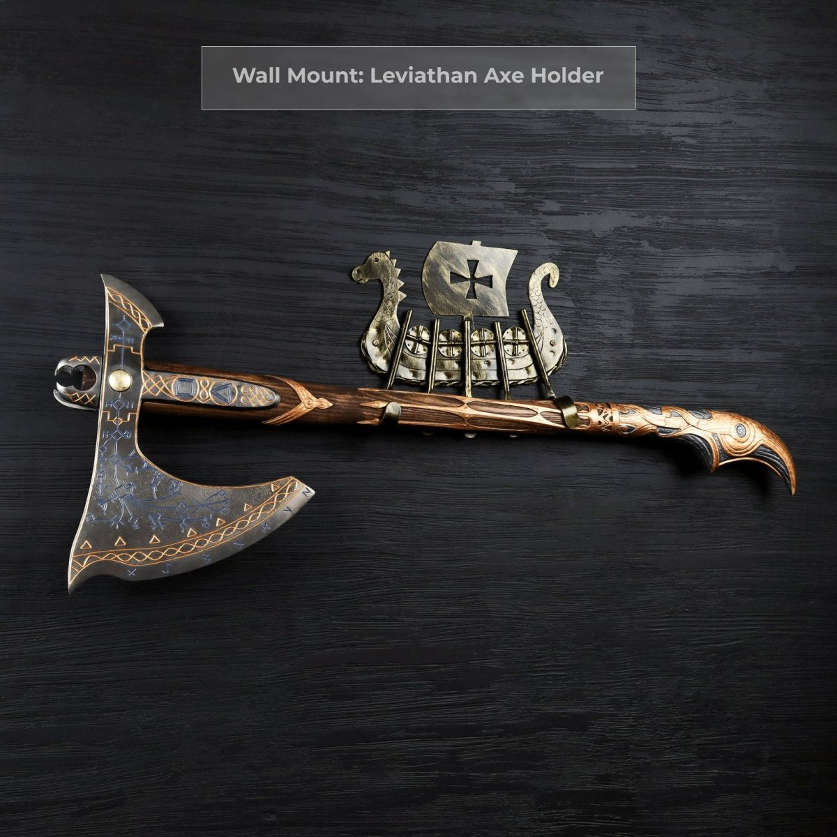 Hand-forged Gold Leviathan axe
