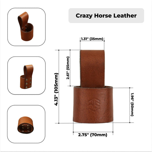 Handmade Genuine Leather Axe Holster with Belt Loop
