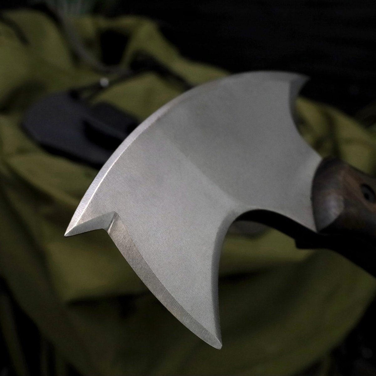 Handmade tomahawk "Dakuri" with tribal engraving