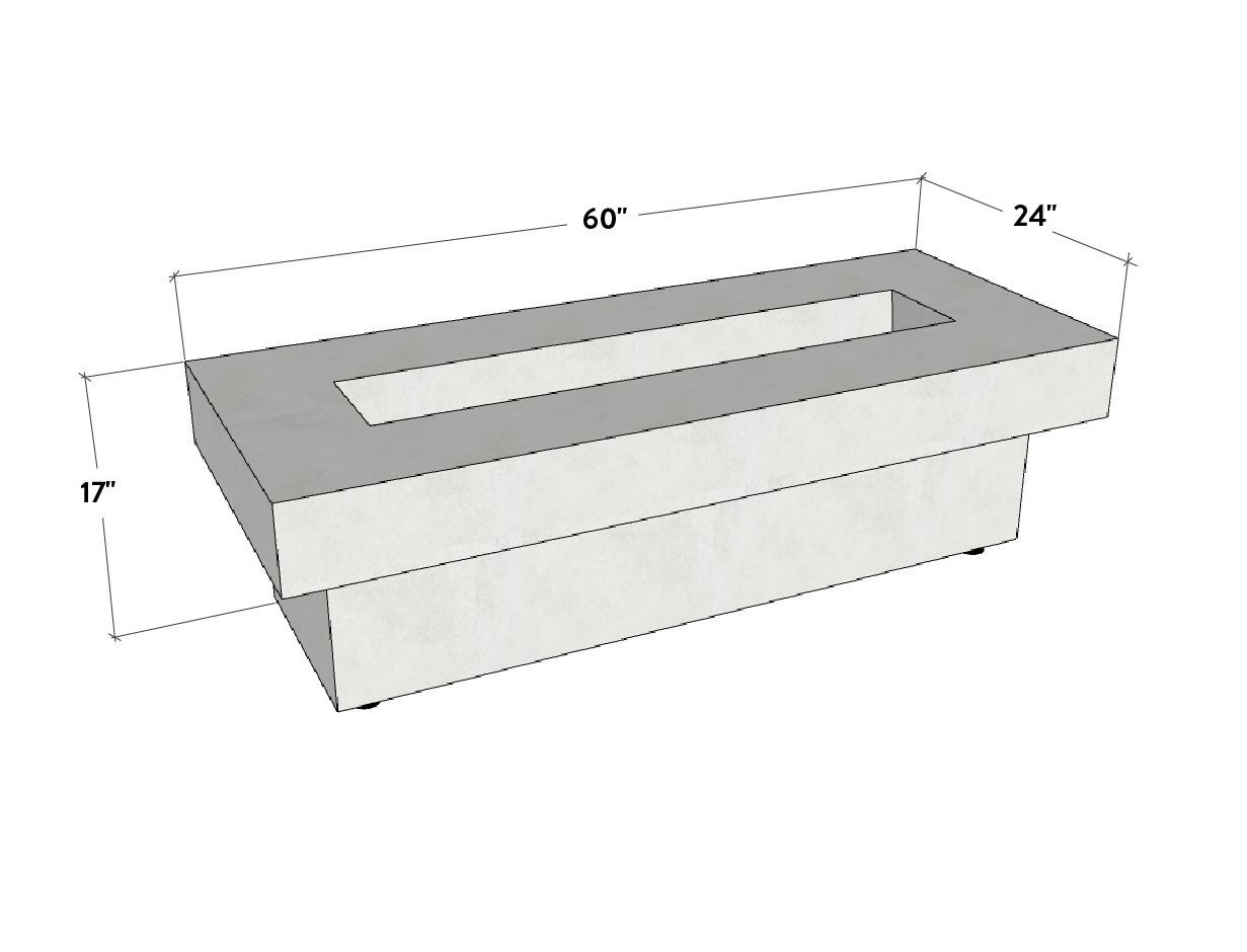 Terraza | Concrete Fire Pit Table - Phoenix Fire Art Store