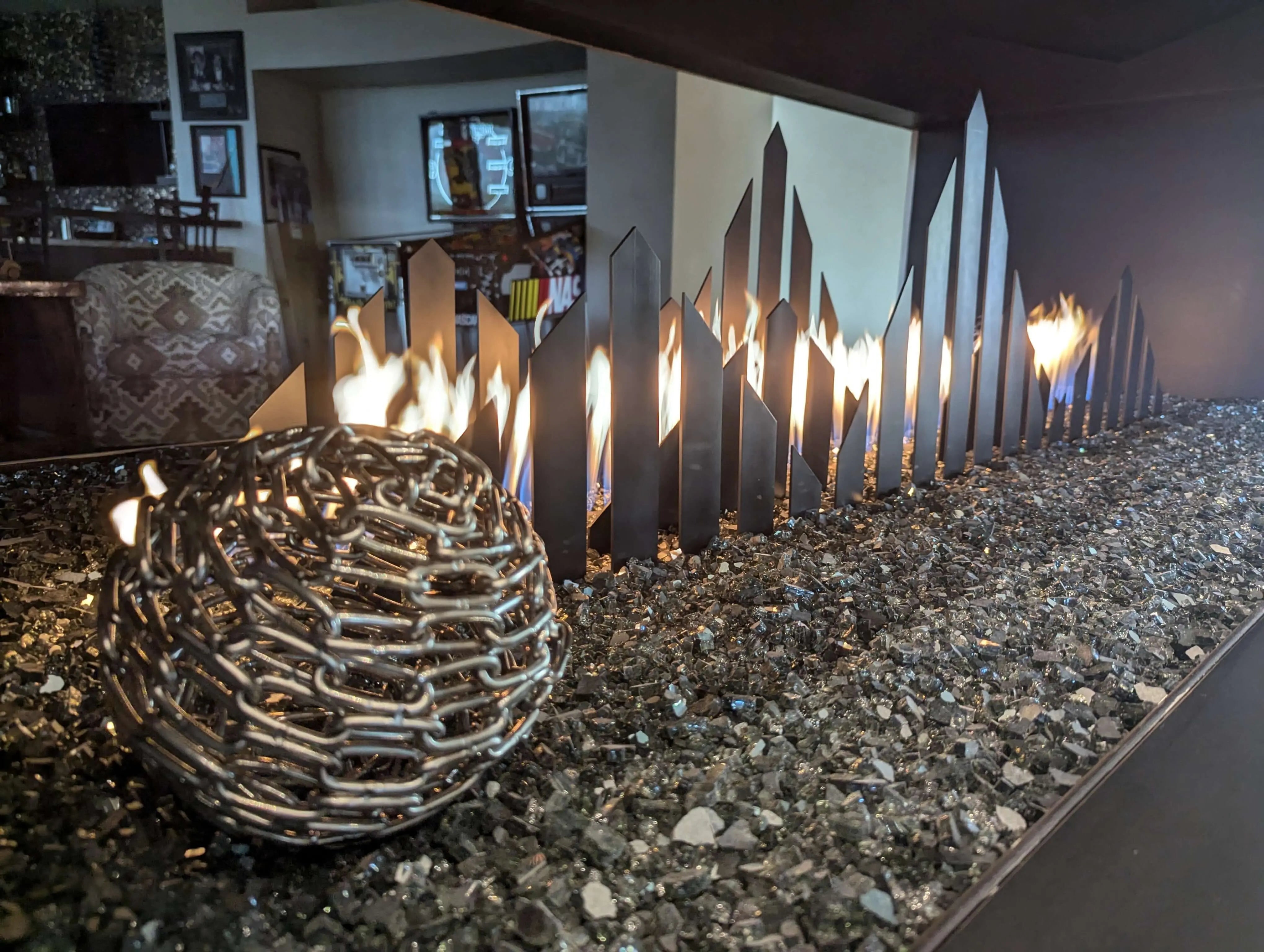 Tips to Enhance Any Fire Features Ambiance | Desert Mountain Golf Fire Art by Eric Tolbert