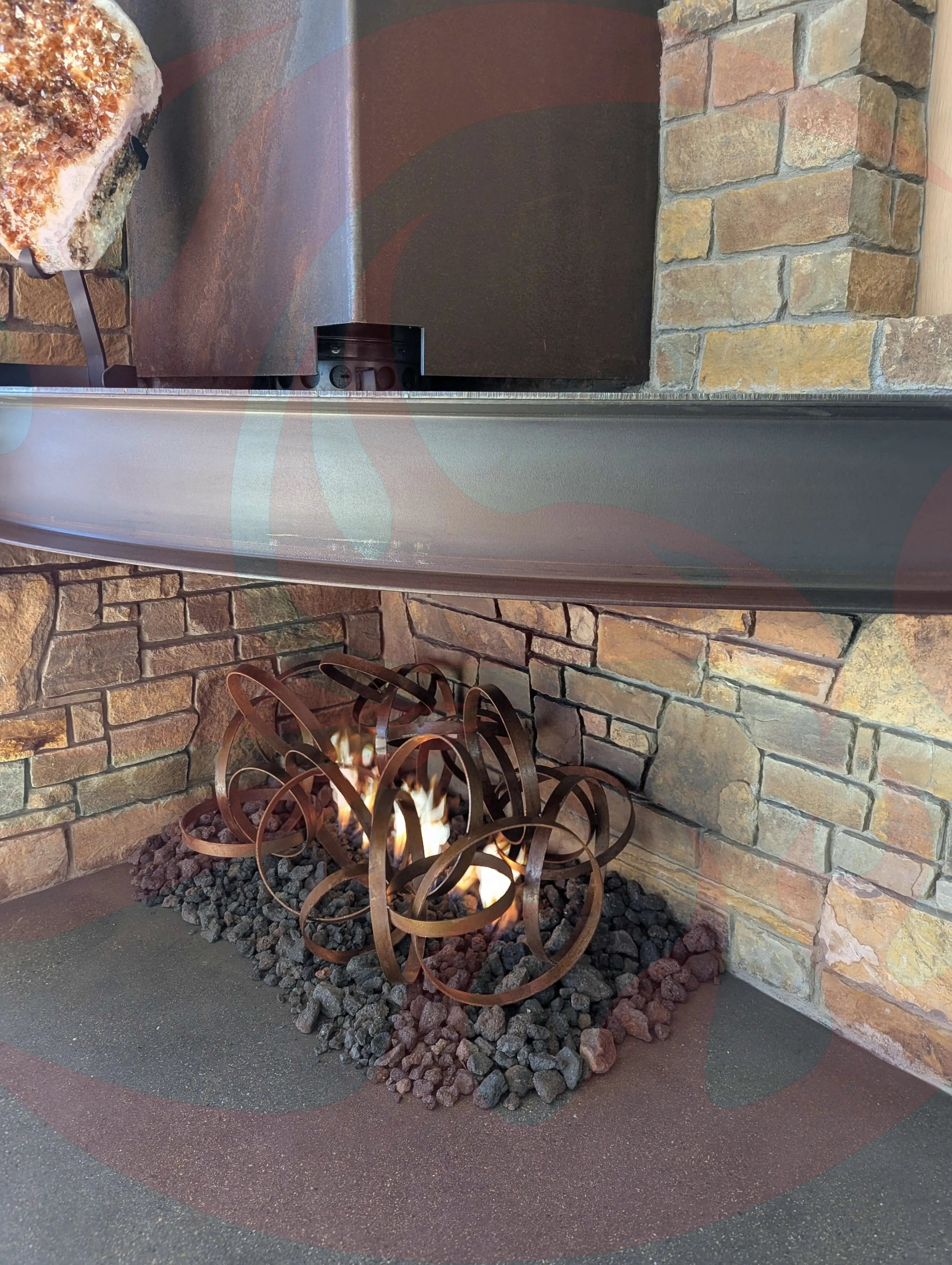 Fire Features for Your Home | Rust Hoops Fire Art by Eric Tolbert