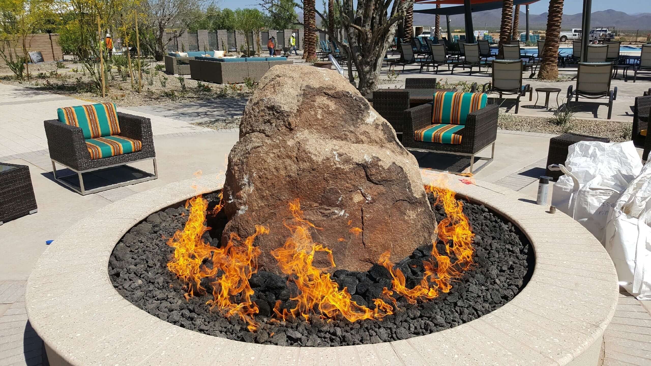 Fire Feature Safety Tips: Essential Guide - Eric Tolbert Designed Meteor Impact at TVR