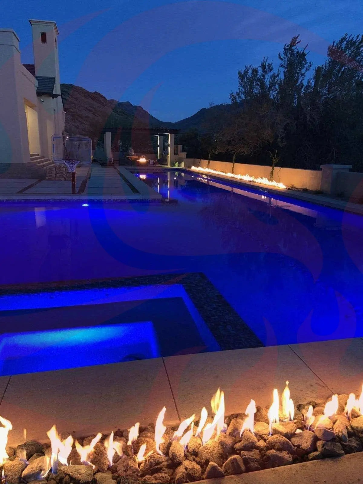 Incorporating Fire Features in Design | 50ft & 14ft Fire Lane Fire Pits by Eric Tolbert
