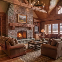 Wood-Burning-Fireplaces-Traditional-Fires-Real-Logs Phoenix Fire Art Store