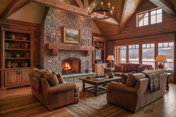 Wood-Burning-Fireplaces-Traditional-Fires-Real-Logs Phoenix Fire Art Store