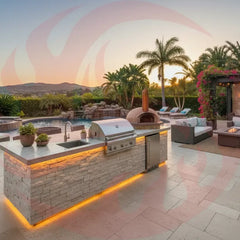 Outdoor-Kitchen-Islands-for-Backyard-Cooking Phoenix Fire Art Store