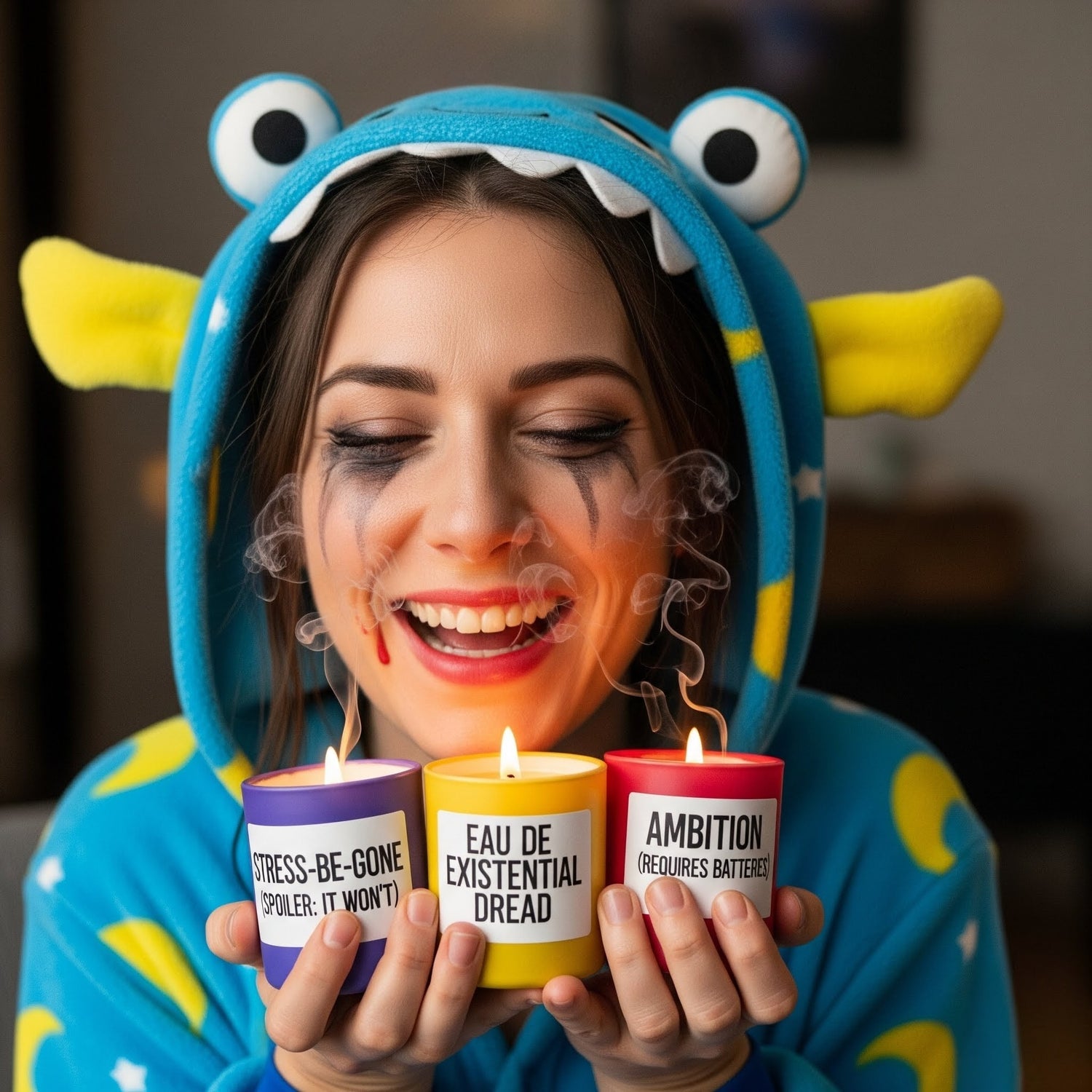 Set the mood for a hot night...or have a laugh to some candle light!