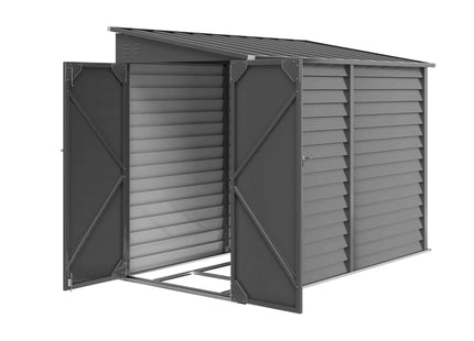 [05X09FT] Alora Heavy-Duty Outdoor Galvanized Steel Storage Shed With Lockable Doors (SAK80637) SAKSBY WHOLESALE