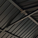 [09X11] Alora Heavy Duty All-Weather Hard Top Wooden Carport Gazebo With Galvanized Steel Roof (SAK39187)