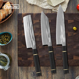 Qulajoy 8 Inch - Hand Forged Swedish Sandvik Steel Gyuto Chef Knife - Classic Octagonal Handle - Phoenix Fire Art Store