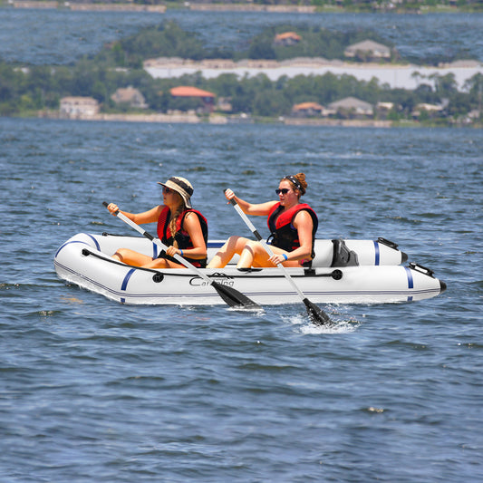Camping Survivals 10ft PVC 330kg Water  Assault Boat Off-White