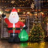 6ft Gift Santa Claus 4 LED Lights Christmas Inflatable Decoration
