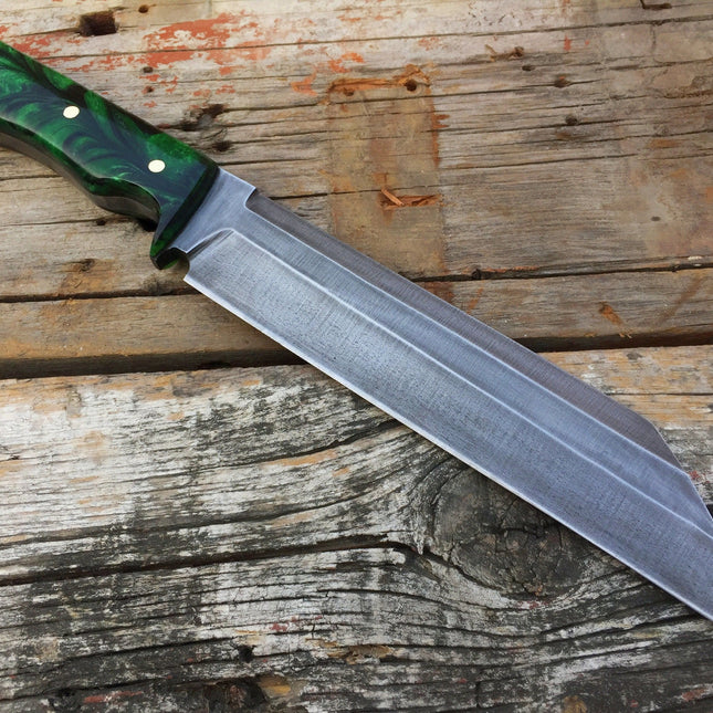 Custom Handmade Viking Seax with Leather Sheath