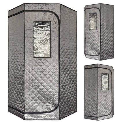 Blisspod Portable Personal Full Body 60 Min Rapid Steam Sauna | Pentagonal | Grey | Powerful 1600 Watts | 3.6L Stronger Steamer | 90X90X190cm zoppinh