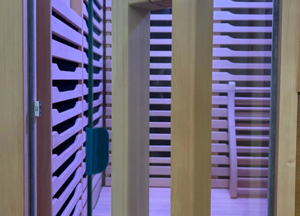 Blisspod | Milano | Full Spectrum Sauna Canadian Hemlock Ultra Low EMF | 6 Far Infrared & Red Glass Heater & Chromotherapy | 2 Person zoppinh