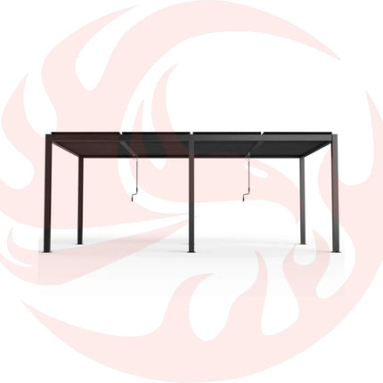 [10X19FT] Alora Premium Powder-Coated Aluminum Pergola With Adjustable Louvers (SAK78345) - Phoenix Fire Art Store