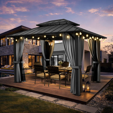 Aera Permanent 10'x12' Hardtop Gazebo Pamapic