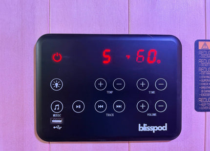 Blisspod | Milano | Full Spectrum Sauna Canadian Hemlock Ultra Low EMF | 6 Far Infrared & Red Glass Heater & Chromotherapy | 2 Person zoppinh