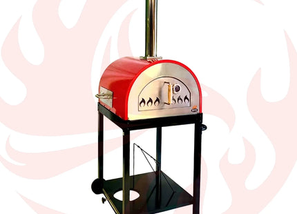 Dual Fuel Pizza Oven 25" with Gas Attachment – Wood & Gas - Phoenix Fire Art Store