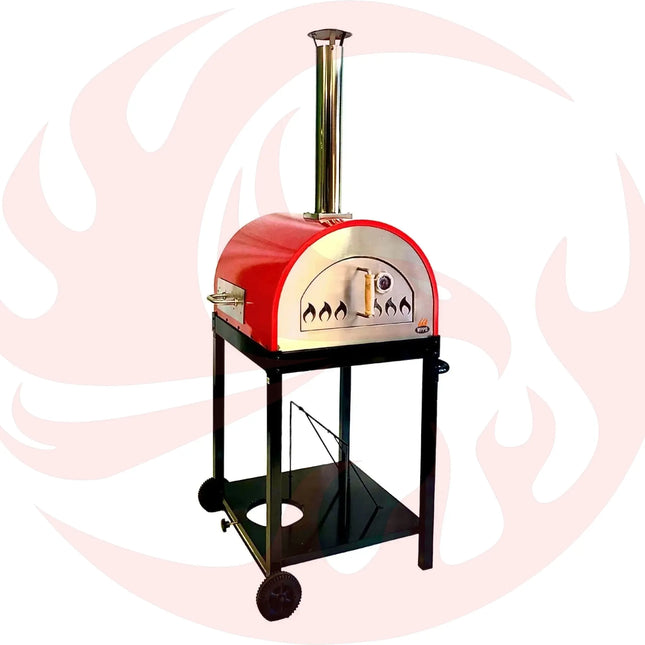 Dual Fuel Pizza Oven 25" with Gas Attachment – Wood & Gas - Phoenix Fire Art Store