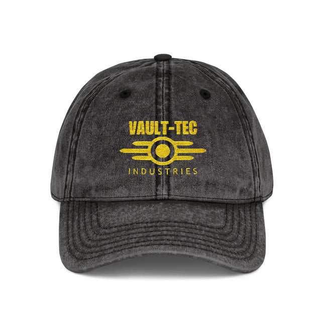 Vault-Tec Industries - Fallout Vintage Embroidered Cap - Retro Style Baseball Hat