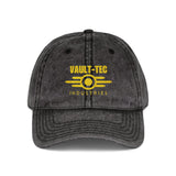 Vault-Tec Industries - Fallout Vintage Embroidered Cap - Retro Style Baseball Hat