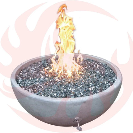 TrueFlame Grey Adobe Fire & Water Bowl - Phoenix Fire Art Store