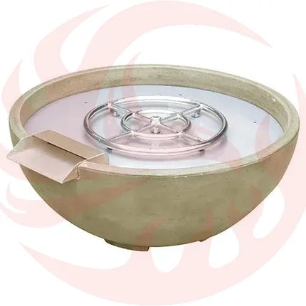TrueFlame Sand Adobe Fire Water Bowl - Phoenix Fire Art Store