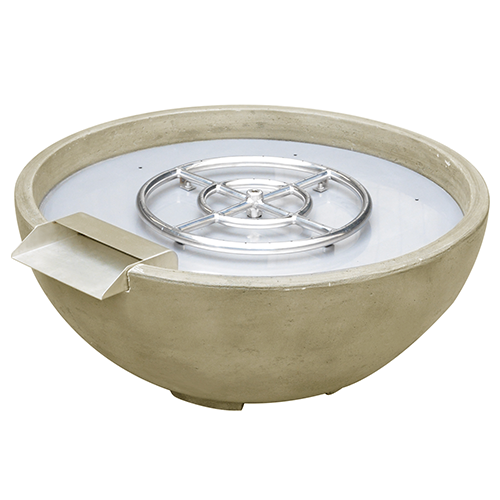 TrueFlame Sand Adobe Fire Water Bowl